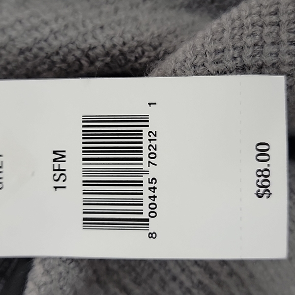 Steve Madden Hooded Grey Knit Poncho One Size 💥NWT😃 - Picture 4 of 4